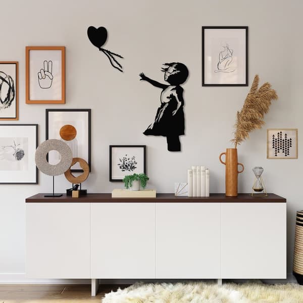 Koristeellinen metalliseinätarvike Banksy - 14