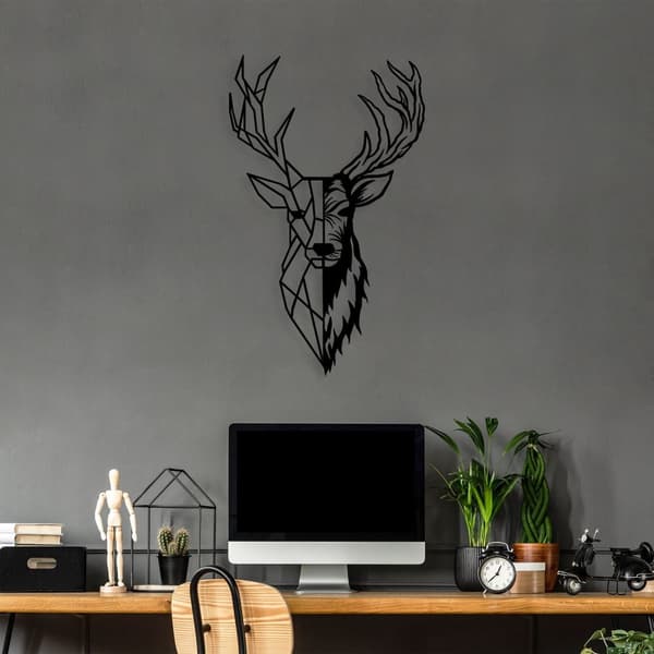 Dekorativt metallväggstillbehör Red Deer 2