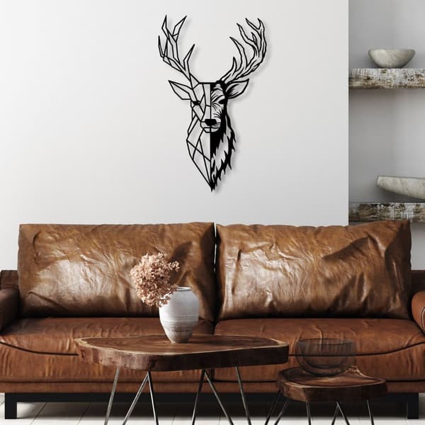 Dekorativt metallväggstillbehör Red Deer 2
