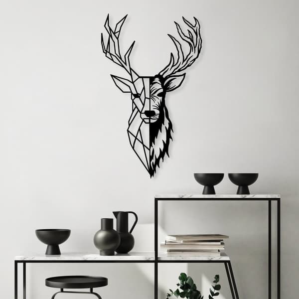 Dekorativt metallväggstillbehör Red Deer 2