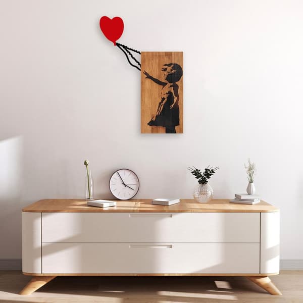 Dekorativt trævægtilbehør Banksy - 15