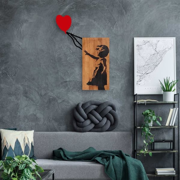 Dekorativt trævægtilbehør Banksy - 15