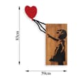 Miniatyrbillede 7 af 8: Dekorativt trævægtilbehør Banksy - 15