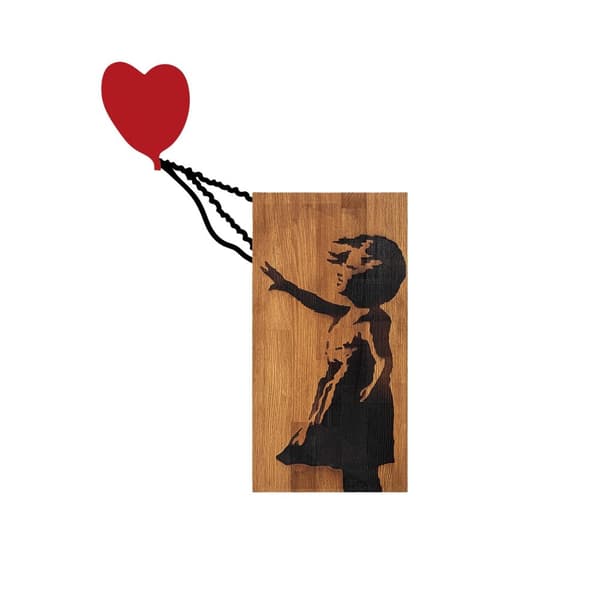 Dekorativt trævægtilbehør Banksy - 15