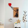 Miniatyrbillede 1 af 8: Dekorativt trævægtilbehør Banksy - 15