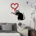 Pikkukuva 2 / 7: Koristeellinen metalliseinätarvike Banksy Metal 08