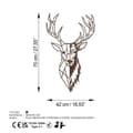 Pikkukuva 7 / 7: Koristeellinen metalliseinätarvike Rusty Deer 3