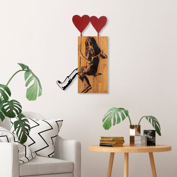 Dekorativt träväggstillbehör Banksy - 18