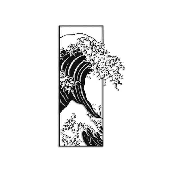 Dekorativt metalvægtilbehør Waves 3
