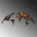 Miniatyrbillede 5 af 8: Dekorativt metalvægtilbehør Verdenskort Medium - 3