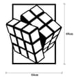 Pikkukuva 7 / 7: Koristeellinen metalliseinätarvikkeet Rubikin kuutio