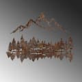 Miniatyrbillede 6 af 7: Dekorativt metalvægtilbehør Rusty Landscape 2