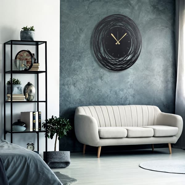 Dekorativ veggklokke i metall WATCH-042