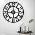 Miniatyrbild 3 av 6: Dekorativ metallväggklocka Circle XL