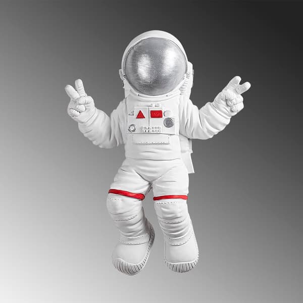 Dekorativt vægtilbehør fredsskilt Astronaut - 2