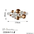 Miniatyrbild 7 av 7: Dekorativt metallväggstillbehör Infinity - 2