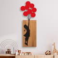 Miniatyrbilde 1 av 9: Dekorativt treveggtilbehør Banksy - 17