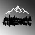 Miniatyrbilde 4 av 6: Dekorativt metallveggtilbehør Nature And Mountain - 12