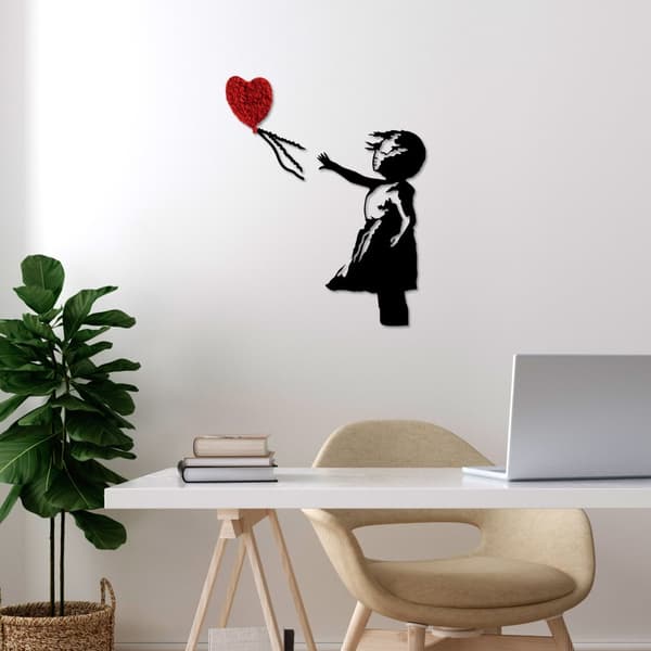 Dekorativt metallveggtilbehør Banksy - 13-1