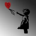 Miniatyrbilde 4 av 7: Dekorativt metallveggtilbehør Banksy - 13-1