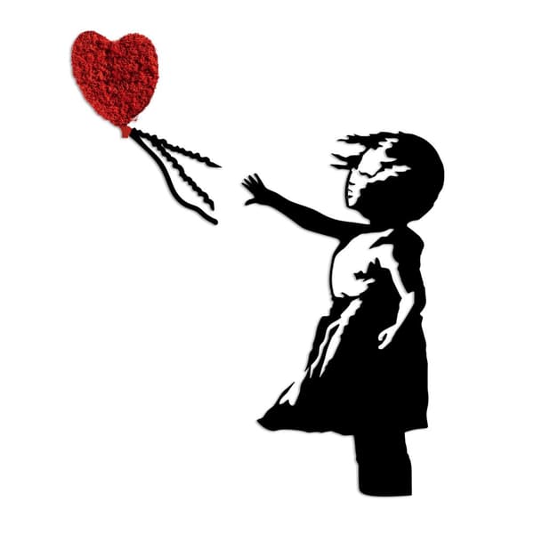 Dekorativt metallveggtilbehør Banksy - 13-1