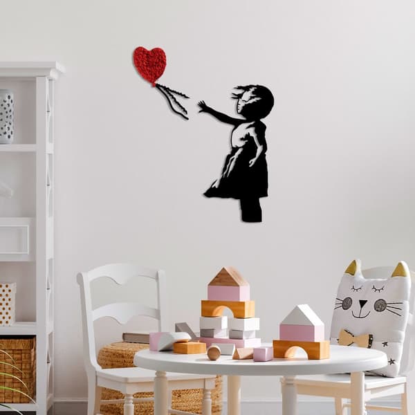 Dekorativt metallveggtilbehør Banksy - 13-1