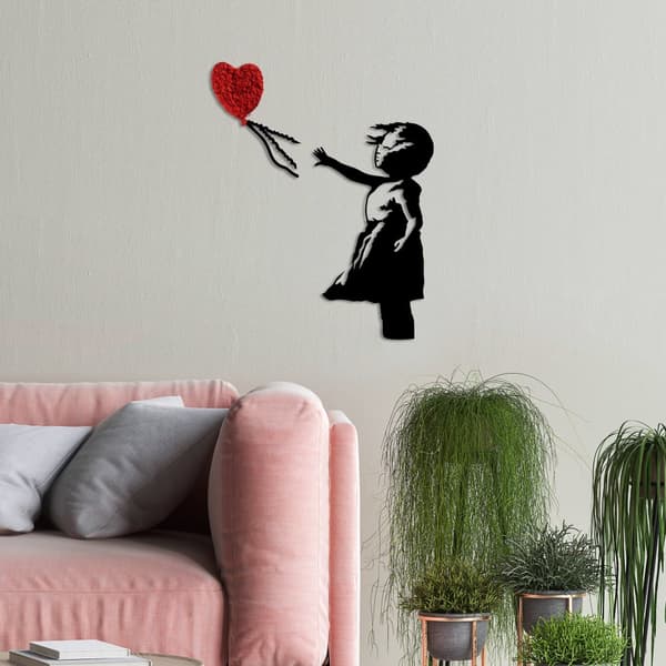 Dekorativt metallveggtilbehør Banksy - 13-1