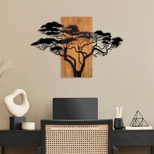 Dekorativt treveggtilbehør Acacia Tree - 387