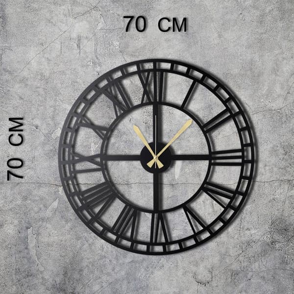 Dekorativ veggklokke i metall WATCH-038