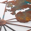 Miniatyrbillede 5 af 7: Dekorativt metalvægtilbehør Verdenskort stort - 2