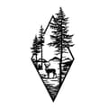 Pikkukuva 5 / 7: Koristeellinen metalliseinätarvike Deer - musta