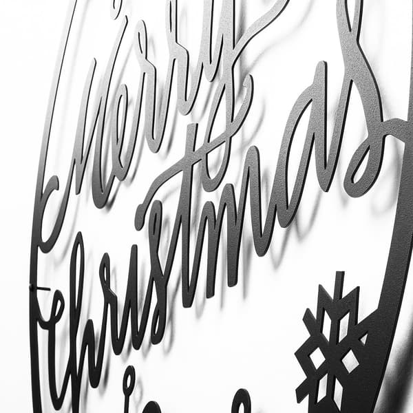 Dekorativt metallveggtilbehør XMASBLACK - 030