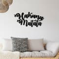 Miniatyrbillede 1 af 3: Dekorativt metalvægtilbehør Hakuna Matata