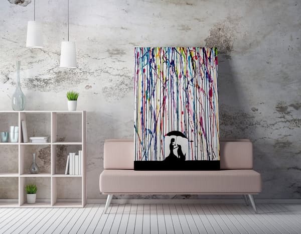 Dekorativt lerretsmaling WY220 (70 x 100)