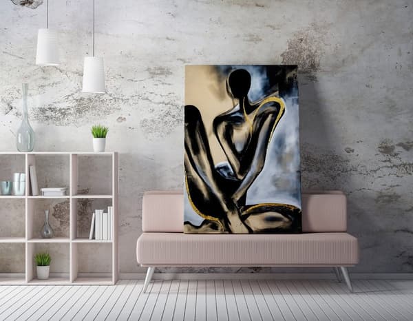 Dekorativt lerretsmaling WY210 (50 x 70)