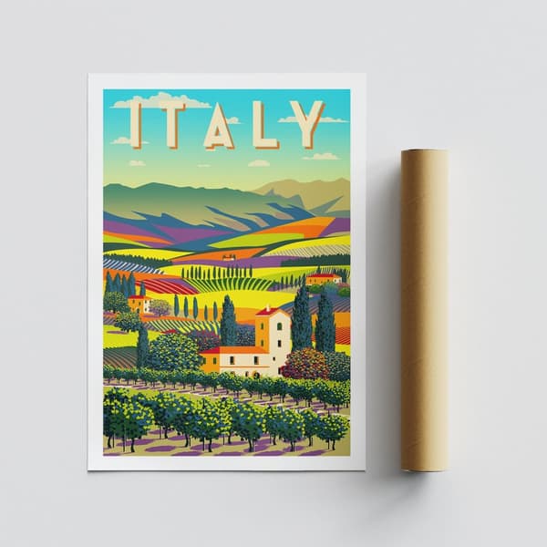 Plakat A4 Italia - 1963