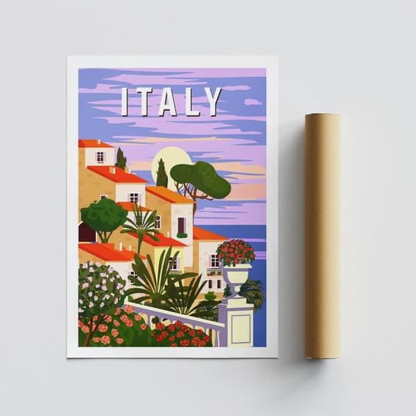 Affisch A4 Italien - 2018