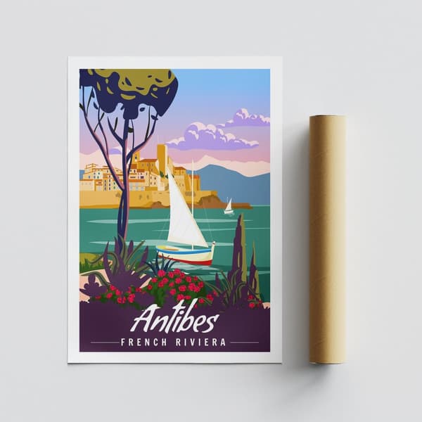 Plakat A4 Antibes - 2022