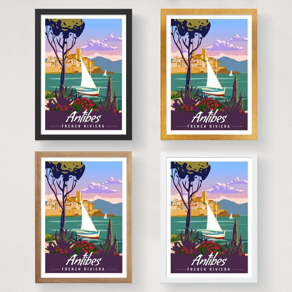 Plakat A4 Antibes - 2022