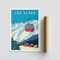 Miniatyrbilde 3 av 4: Plakat A3 Les Alpes - 1990
