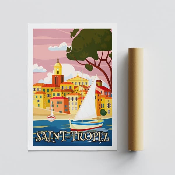 Plakat A3 Saint Tropez - 2008