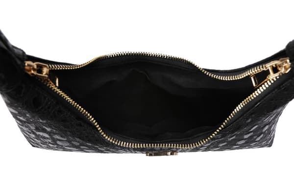 Axelväska 505 - Croco Black