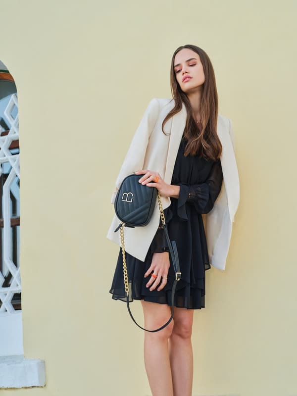 Crossbody Bag 1298 - tummanvihreä