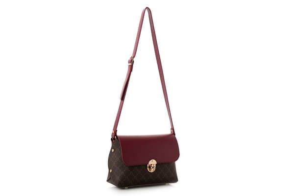 Crossbody-väska 1278 - Brun, Claret Röd