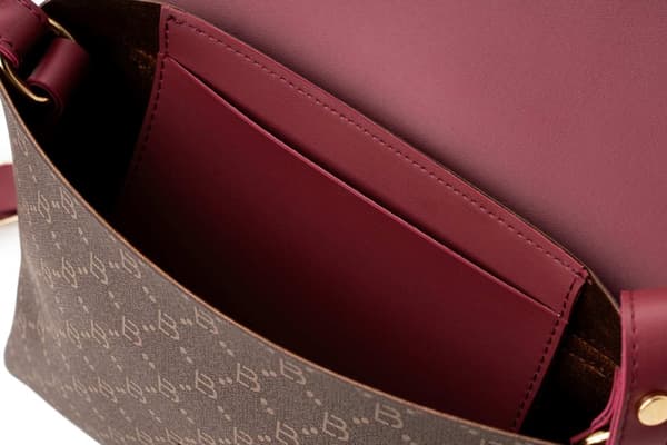 Crossbody-väska 1278 - Brun, Claret Röd