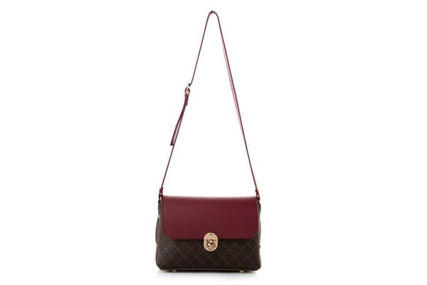 Crossbody-väska 1278 - Brun, Claret Röd