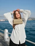 Miniatyrbillede 9 af 9: Crossbody taske 1283 v2 - Creme
