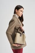Miniatyrbild 8 av 9: Bucket Bag 328 v2 - Kräm, Brun