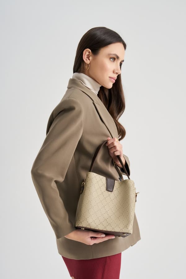 Bucket Bag 328 v2 - Kräm, Brun