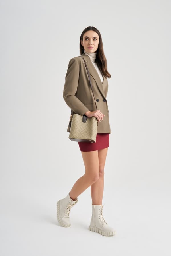 Bucket Bag 328 v2 - Kräm, Brun